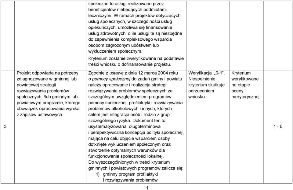 osobom zagrożonym ubóstwem lub wykluczeniem społecznym. 3.