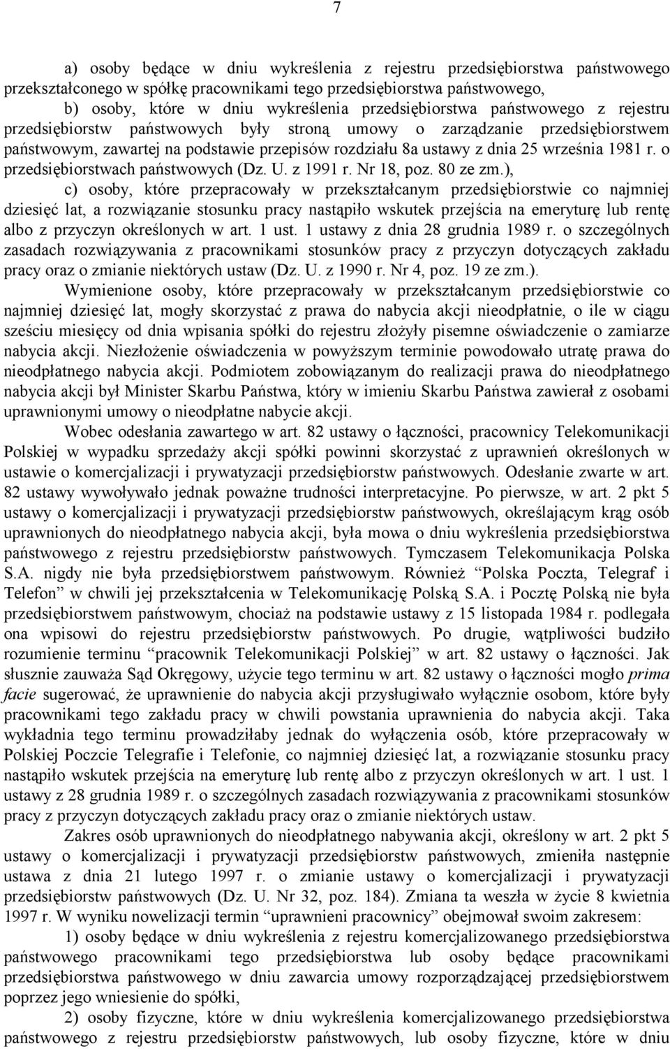 września 1981 r. o przedsiębiorstwach państwowych (Dz. U. z 1991 r. Nr 18, poz. 80 ze zm.