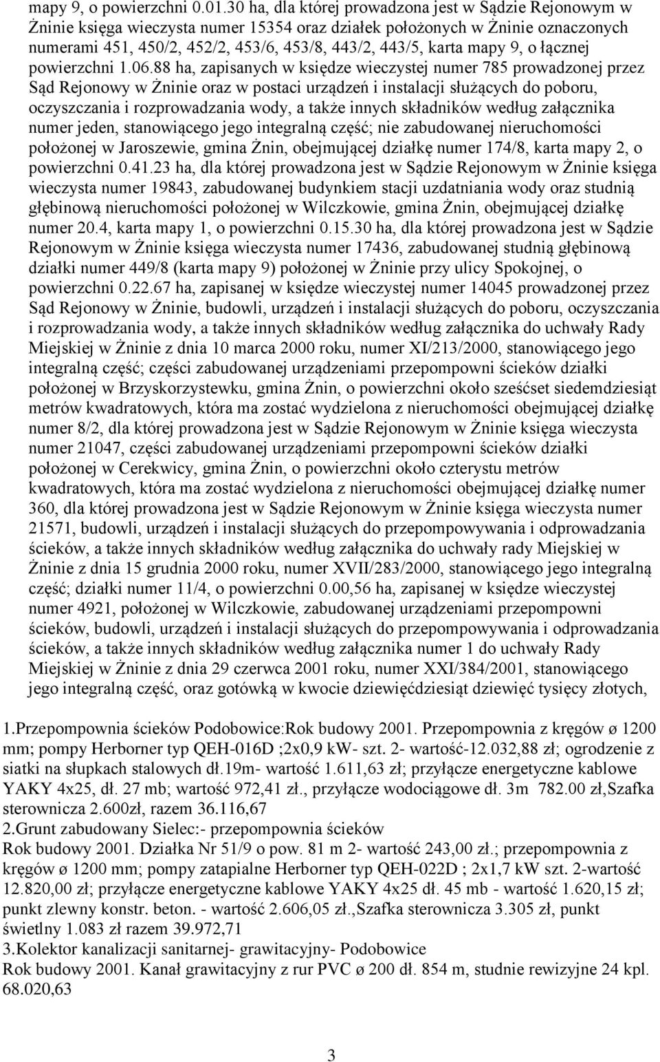 mapy 9, o łącznej powierzchni 1.06.