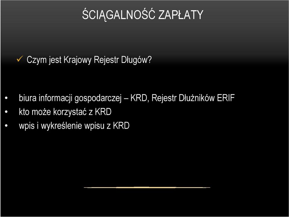 biura informacji gospodarczej KRD,