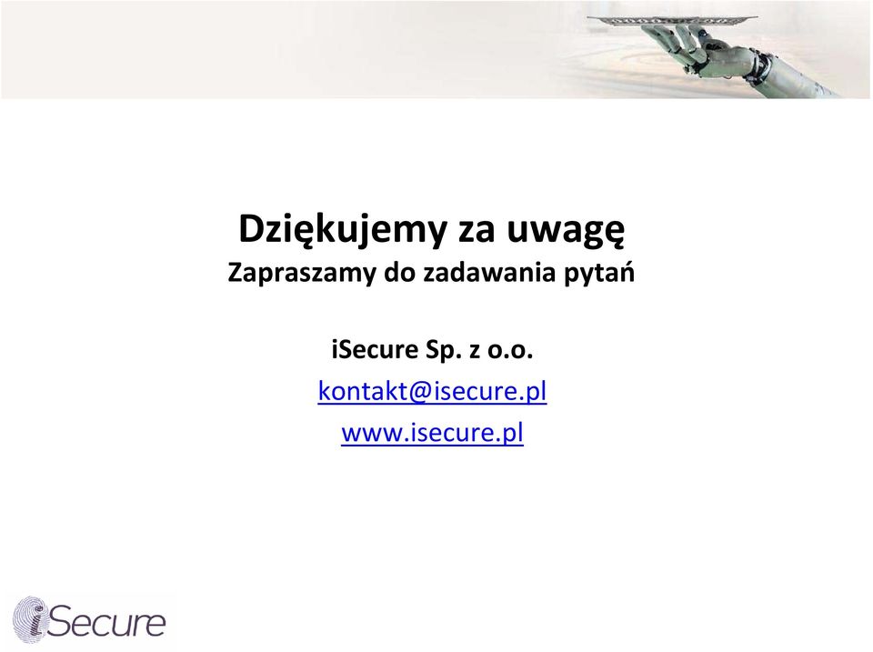 pytań isecure Sp. z o.