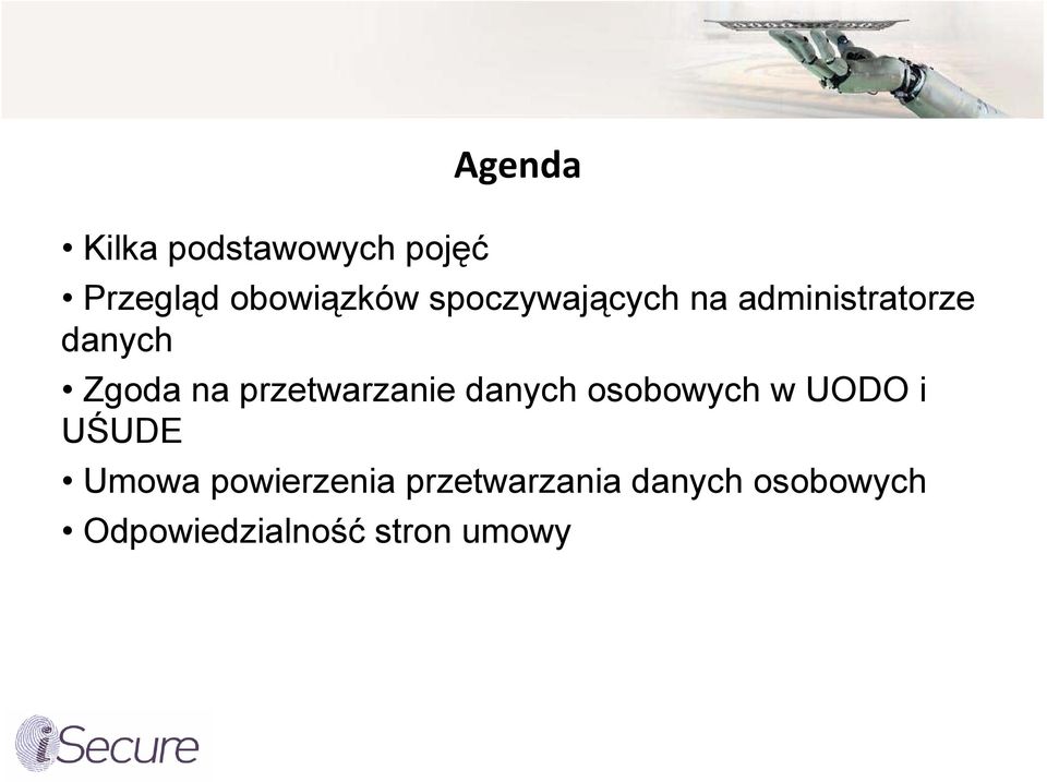 przetwarzanie danych osobowych w UODO i UŚUDE Umowa