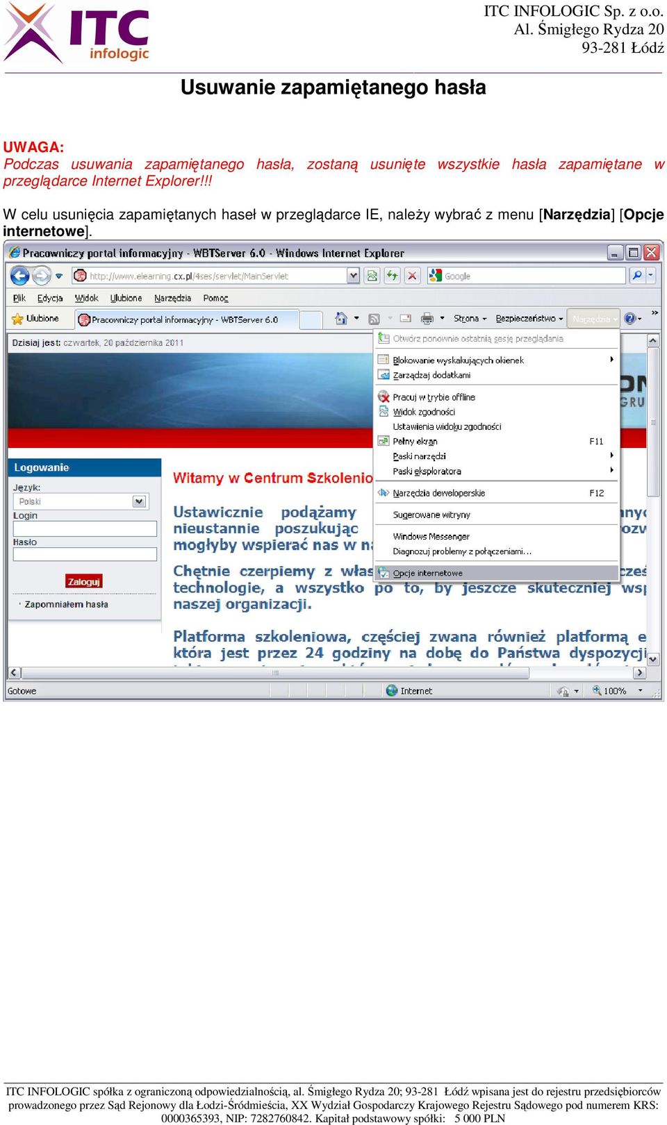 w przeglądarce Internet Explorer!