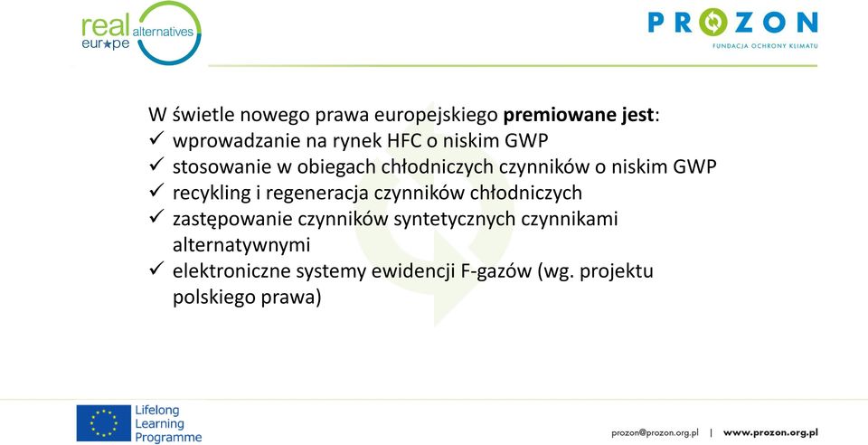 regeneracja czynników chłodniczych zastępowanie czynników syntetycznych czynnikami