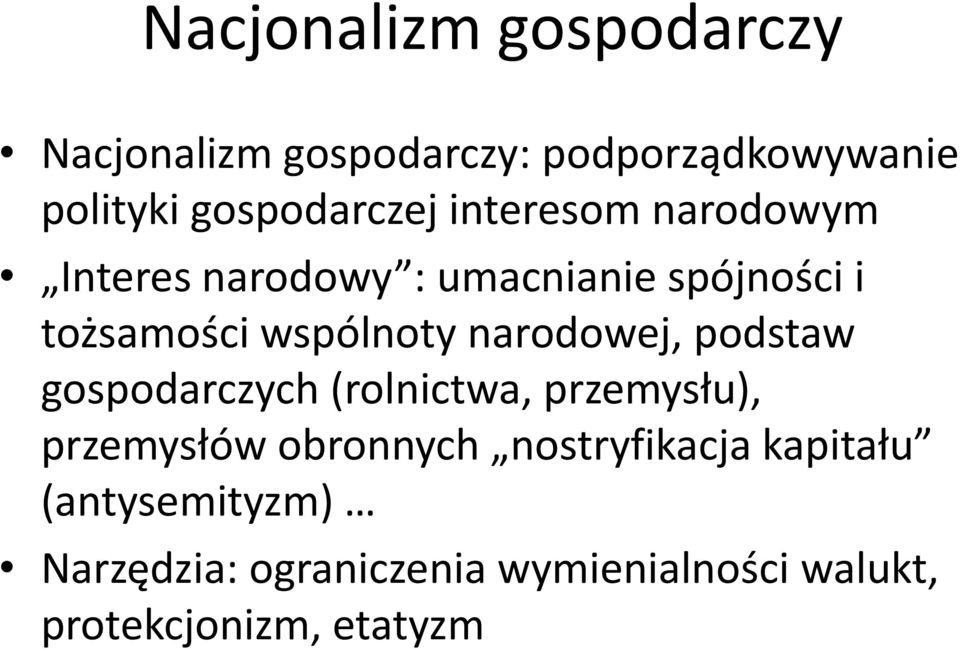 narodowej, podstaw gospodarczych (rolnictwa, przemysłu), przemysłów obronnych