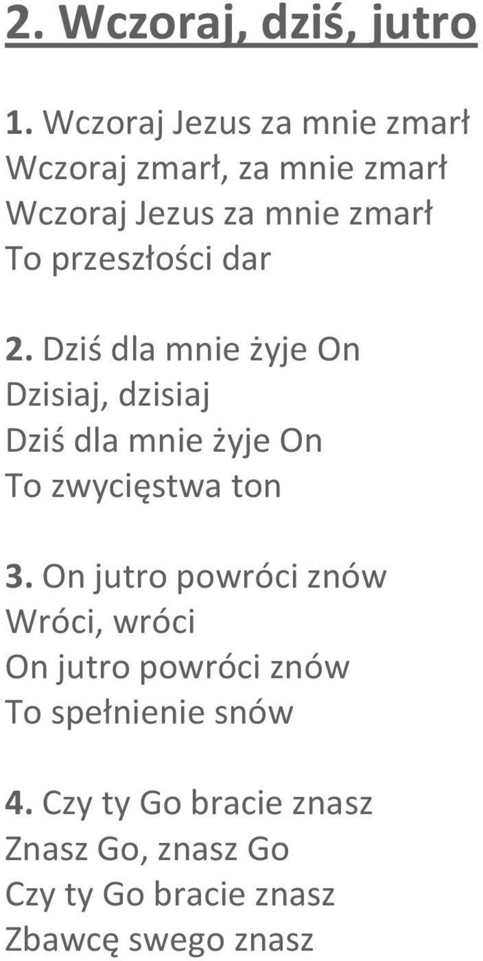 przeszłości dar 2.