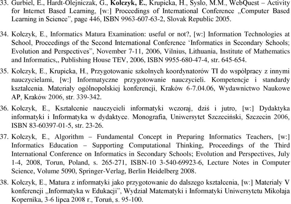 , Informatics Matura Examination: useful or not?