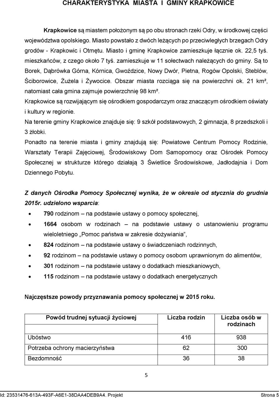 zamieszkuje w 11 sołectwach należących do gminy. Są to Borek, Dąbrówka Górna, Kórnica, Gwoździce, Nowy Dwór, Pietna, Rogów Opolski, Steblów, Ściborowice, Żużela i Żywocice.