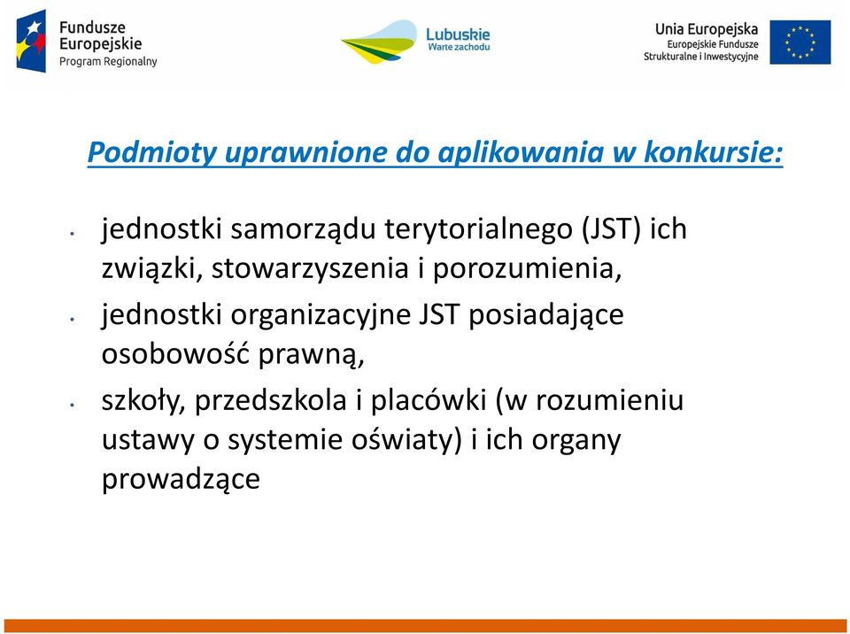 jednostki organizacyjne JST posiadające osobowość prawną, szkoły,