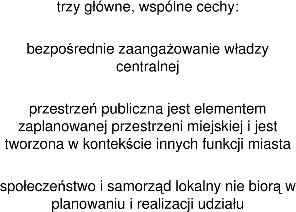 przestrzeni miejskiej i jest tworzona w kontekście innych funkcji