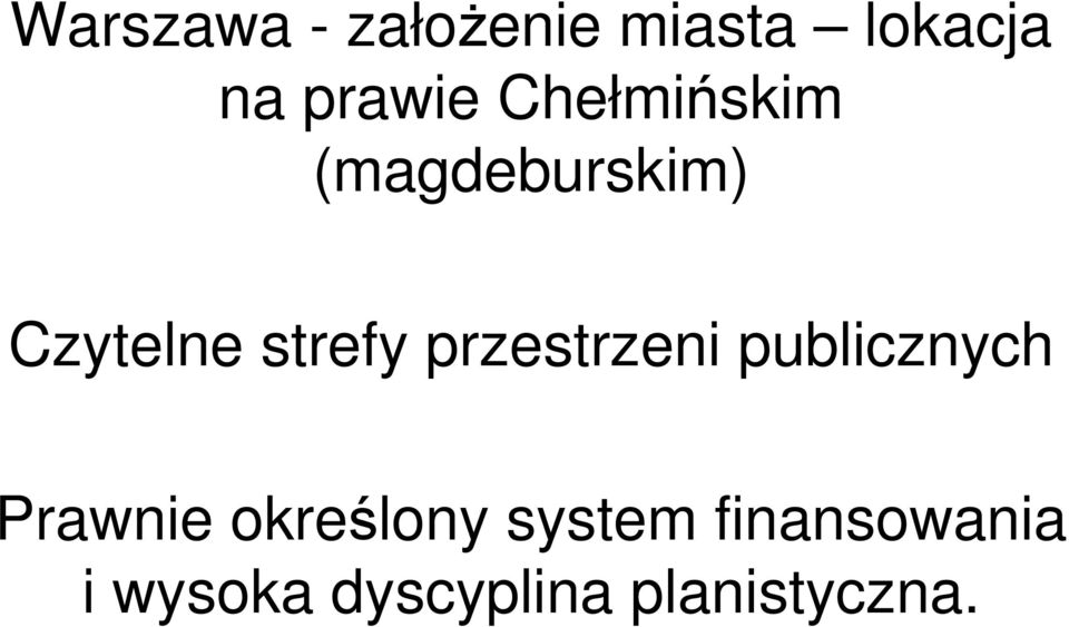 przestrzeni publicznych Prawnie określony