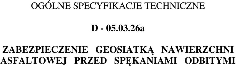 26a ZABEZPIECZENIE GEOSIATKĄ