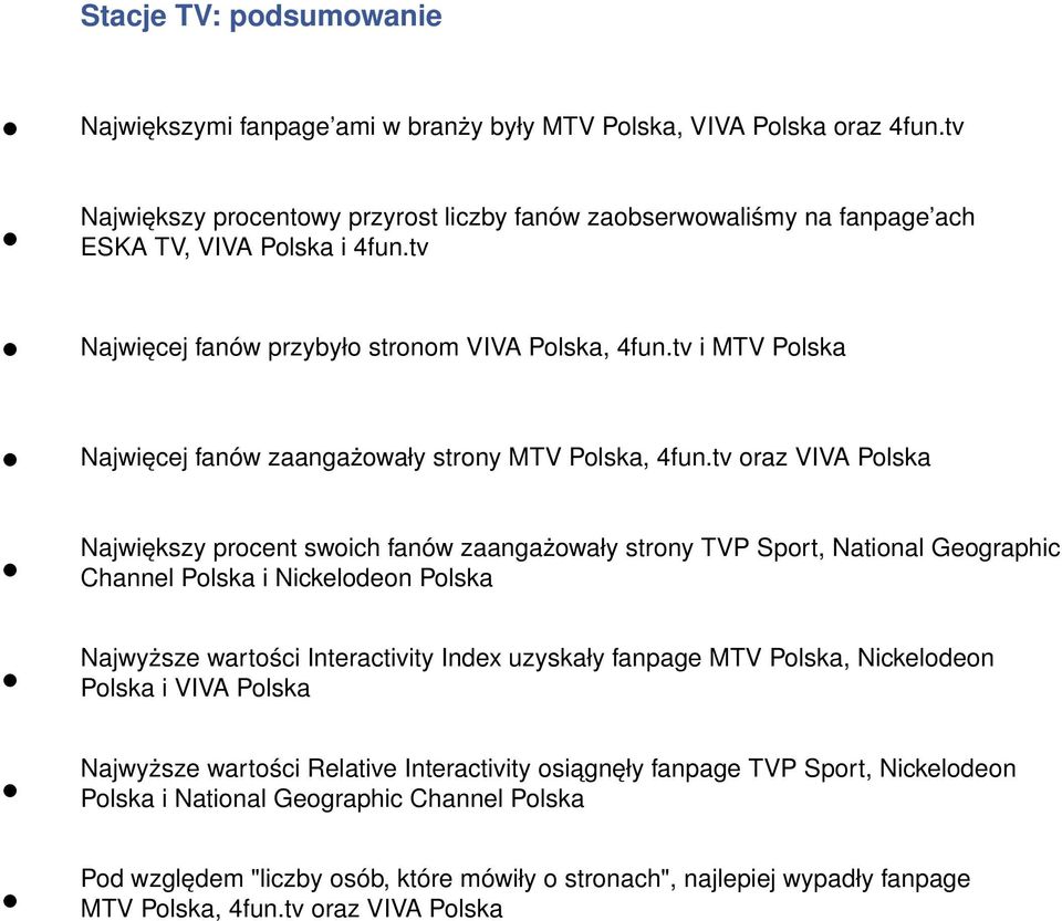 tv i MTV Polska Najwięcej fanów zaangażowały strony MTV Polska, 4fun.