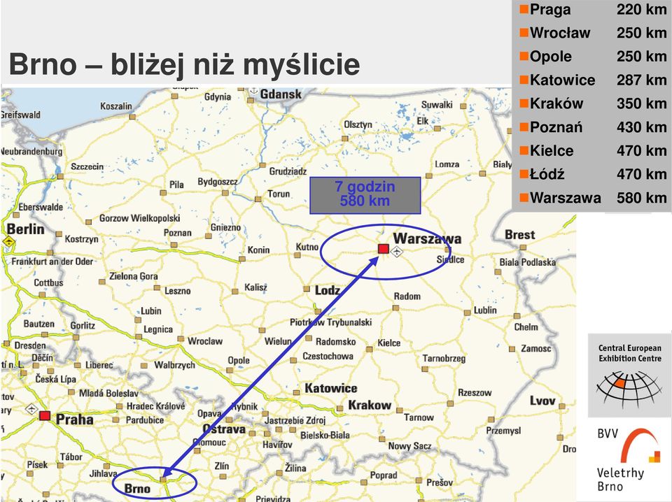 Kielce Łódź Warszawa 220 km 6 250 km 250