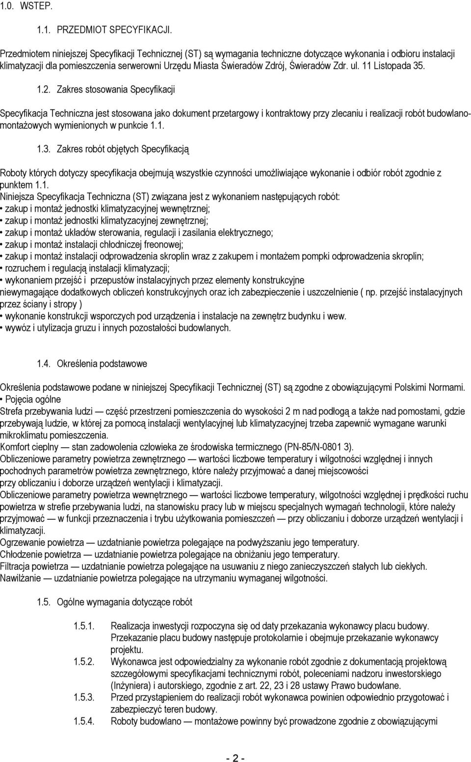 Świeradów Zdr. ul. 11 Listopada 35. 1.2.