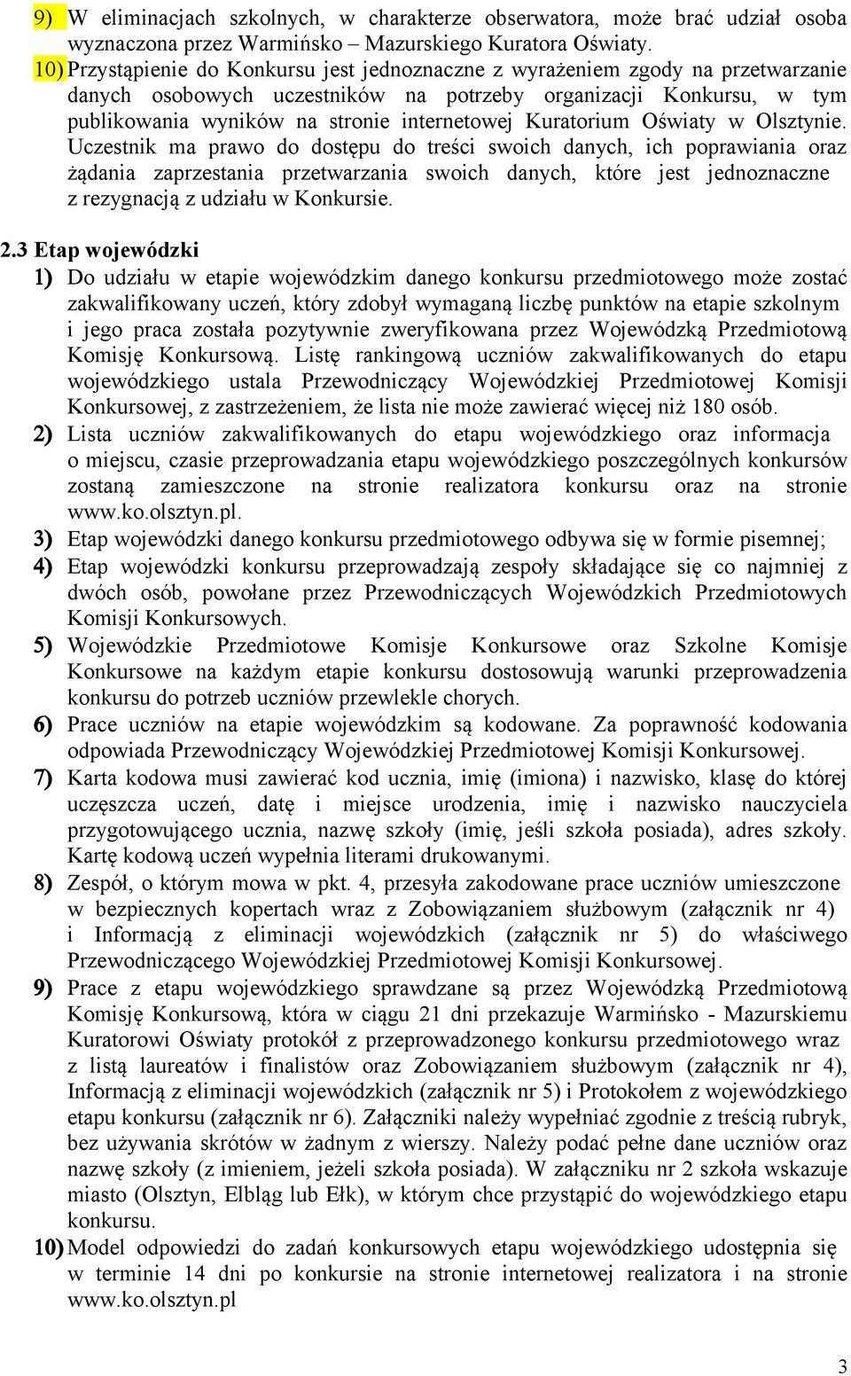 Kuratorium Oświaty w Olsztynie.