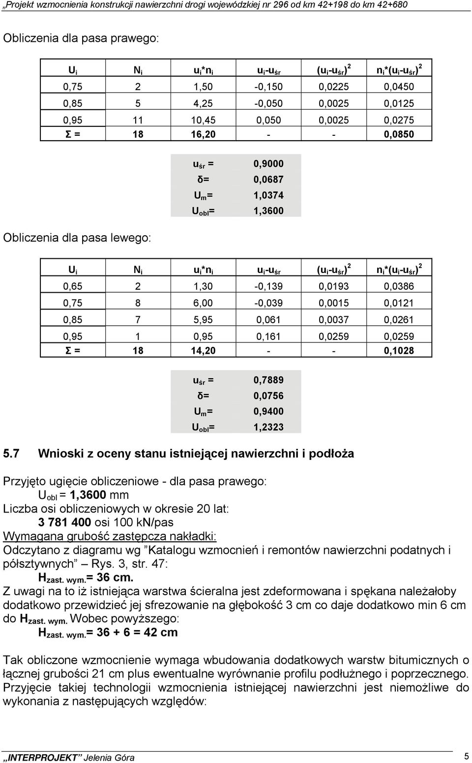 N i u i *n i u i -u śr (u i -u śr ) 2 n i *(u i -u śr ) 2 0,65 2 1,30-0,139 0,0193 0,0386 0,75 8 6,00-0,039 0,0015 0,0121 0,85 7 5,95 0,061 0,0037 0,0261 0,95 1 0,95 0,161 0,0259 0,0259 Σ = 18 14,20