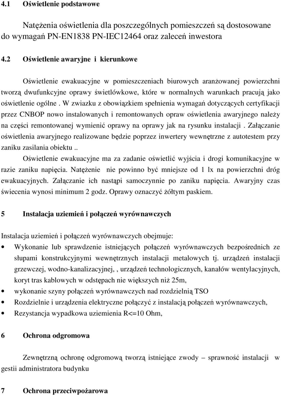 oświetlenie ogólne.