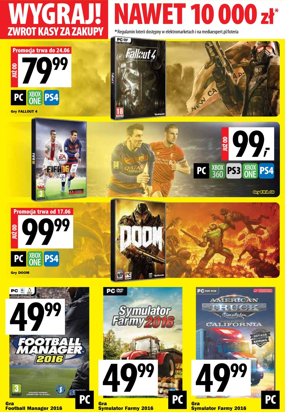 ONE PS4 Gry FIFA 16 JUŻ OD PC 99 99 Promocja trwa od 17.