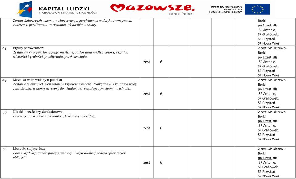 49 Mozaika w drewnianym pudełku Zestaw drewnianych elementów w kształcie rombów i trójkątów w 5 kolorach wraz z książeczką, w której są wzory do układania o