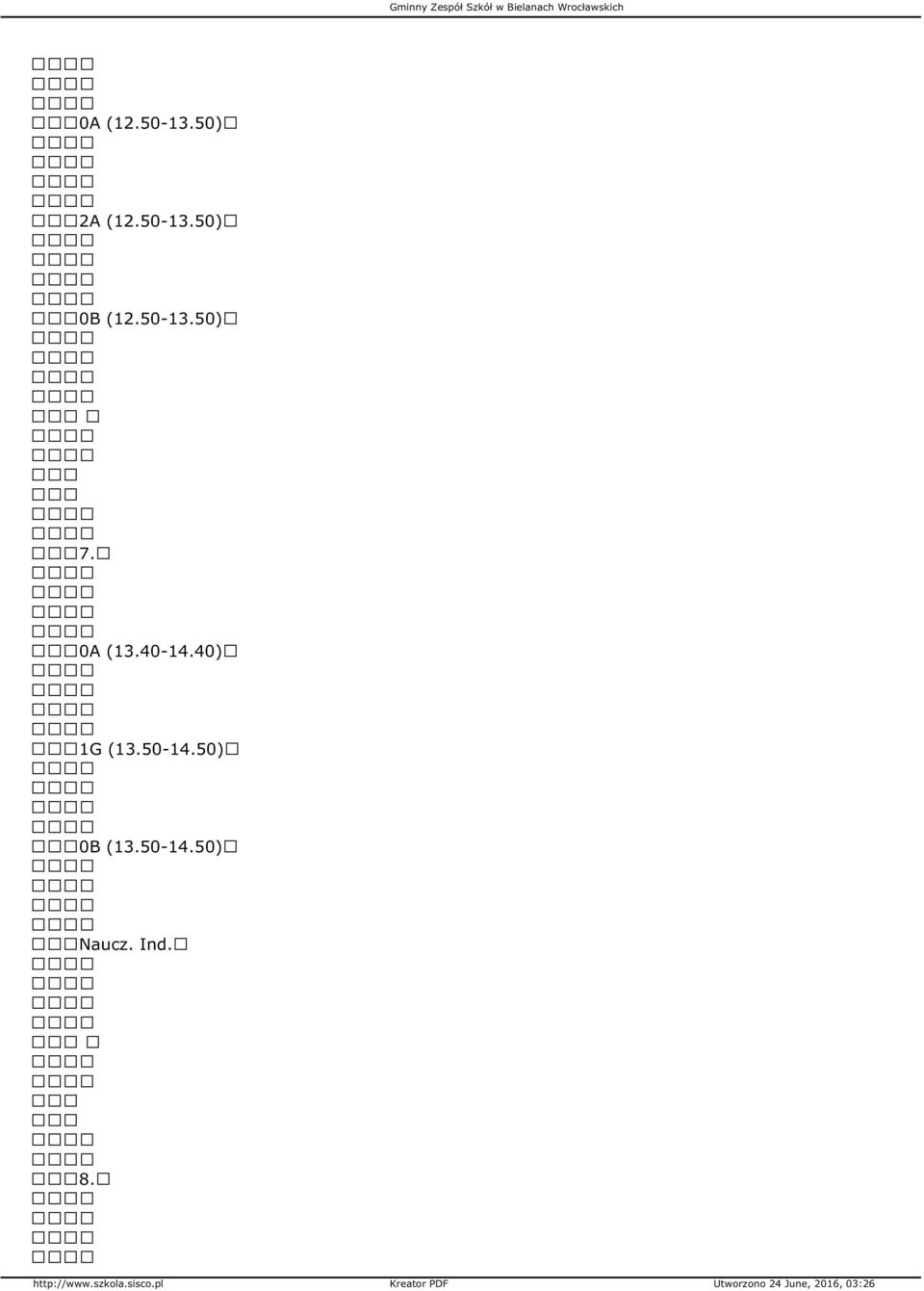 50-14.50) 0B (13.50-14.50) Naucz. Ind. 8.