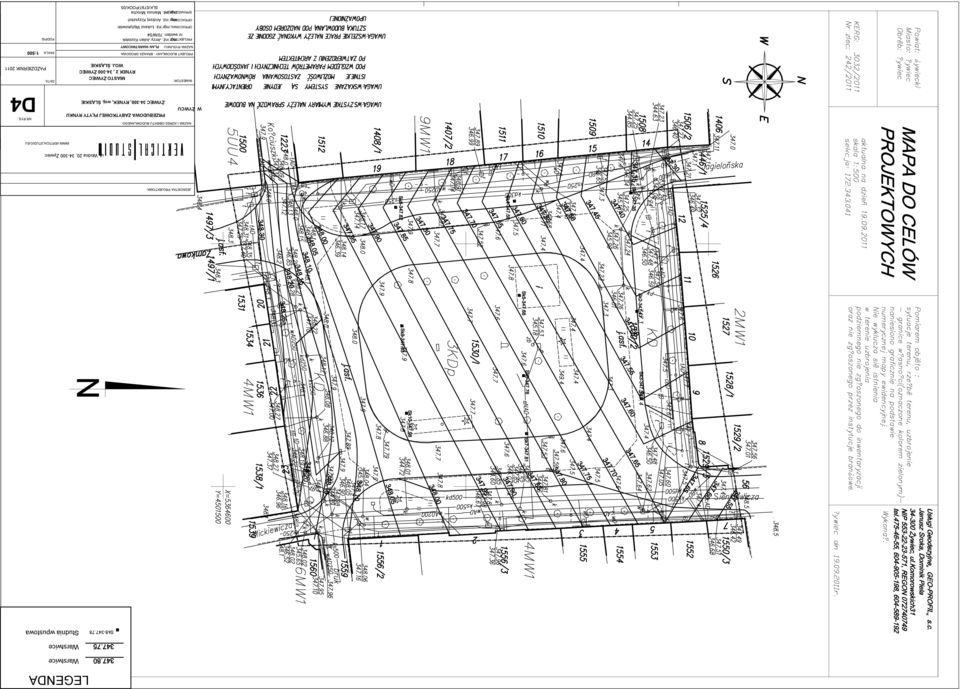 Ś ၇叧 K E DATA: PAŹDZIERNIK 2011 PROJEKT BUDOWLANY - BRANŻA DROGOWA SKALA: NAZWA RYSUNKU: PROJEKTANT: mgr inż.