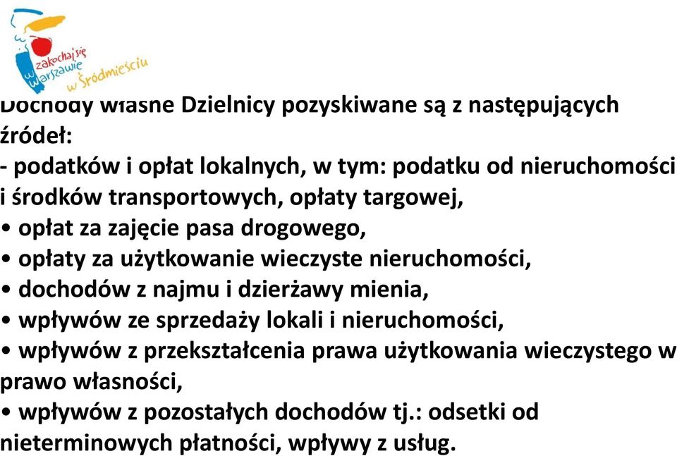 nieruchomości, dochodów z najmu i dzierżawy mienia, wpływów ze sprzedaży lokali i nieruchomości, wpływów z przekształcenia