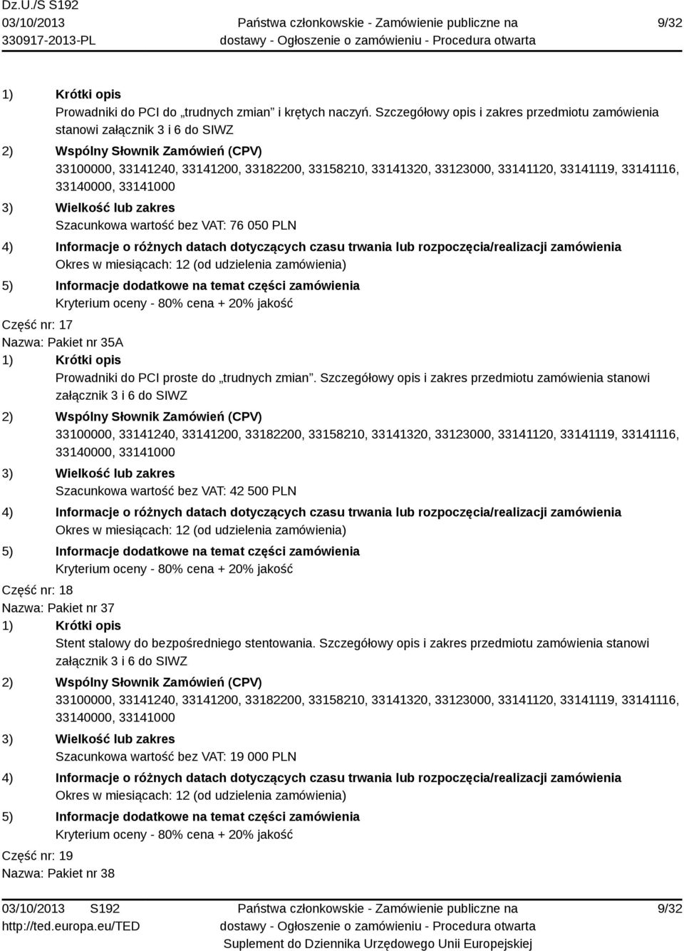 Prowadniki do PCI proste do trudnych zmian.