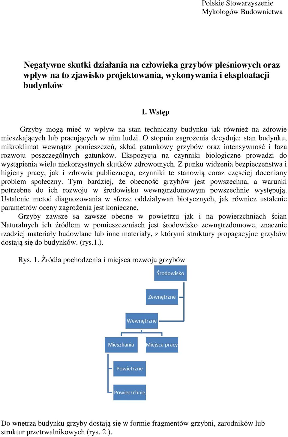 O stopniu zagrożenia decyduje: stan budynku, mikroklimat wewnątrz pomieszczeń, skład gatunkowy grzybów oraz intensywność i faza rozwoju poszczególnych gatunków.