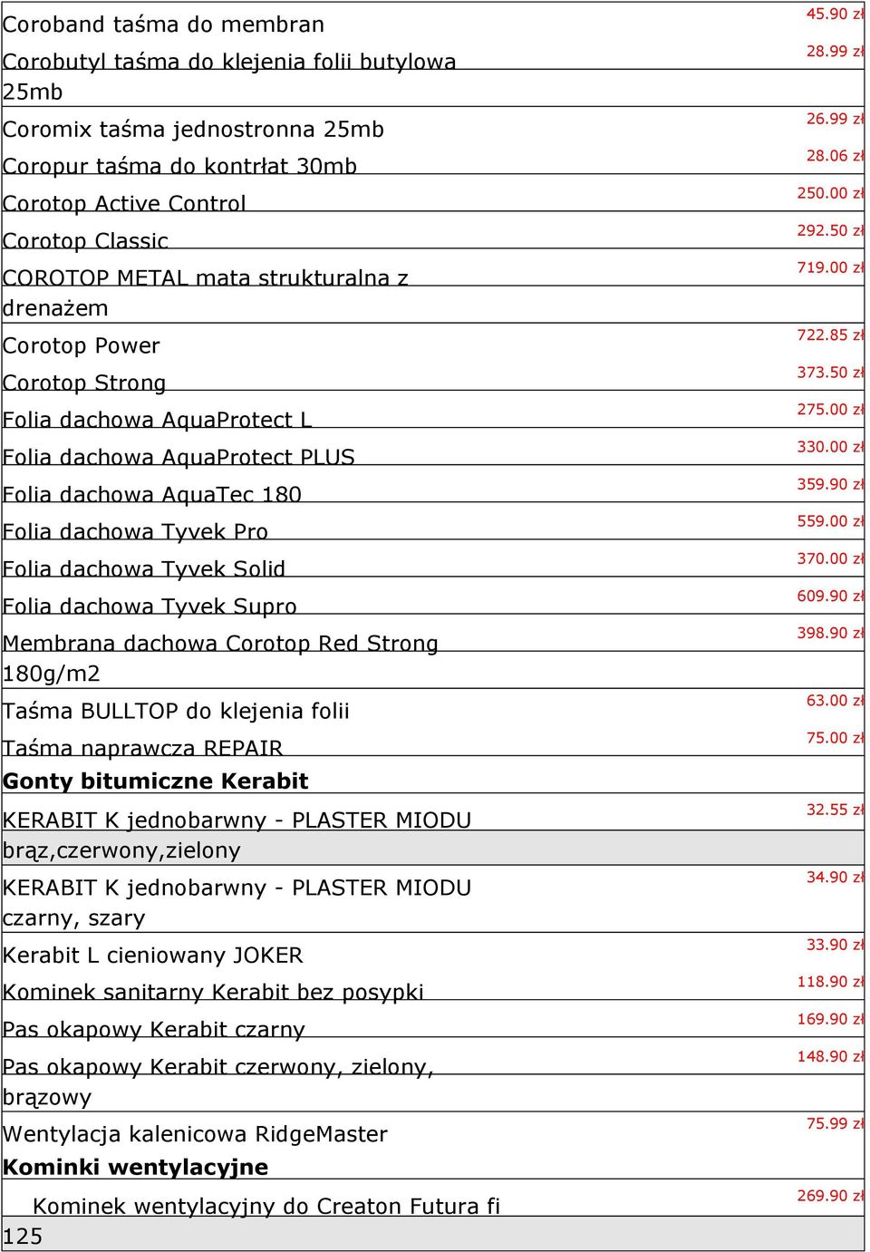 dachowa Tyvek Supro Membrana dachowa Corotop Red Strong 180g/m2 Taśma BULLTOP do klejenia folii Taśma naprawcza REPAIR Gonty bitumiczne Kerabit KERABIT K jednobarwny - PLASTER MIODU