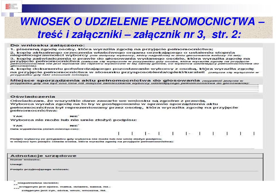 PEŁNOMOCNICTWA