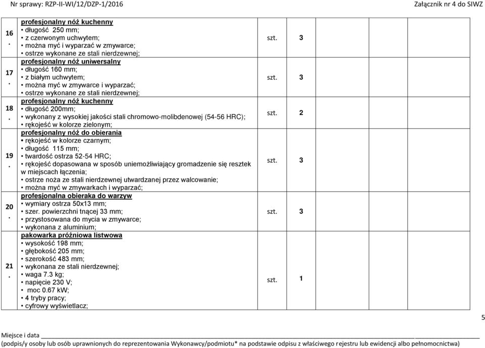 HRC); rękojeść w kolorze zielonym; profesjonalny nóż do obierania rękojeść w kolorze czarnym; długość 115 mm; twardość ostrza 52-54 HRC; rękojeść dopasowana w sposób uniemożliwiający gromadzenie się