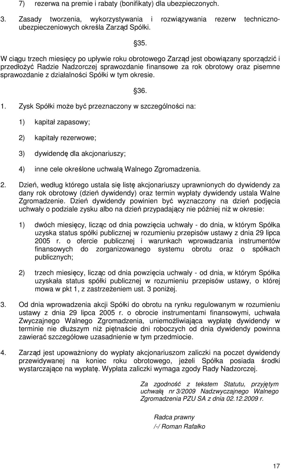 Spółki w tym okresie. 36. 1.