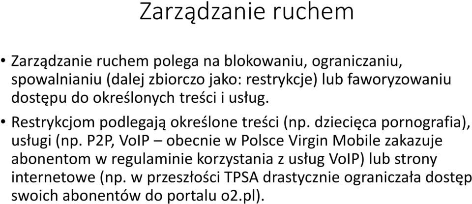 dziecięca pornografia), usługi (np.