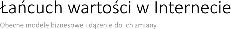 modele biznesowe i