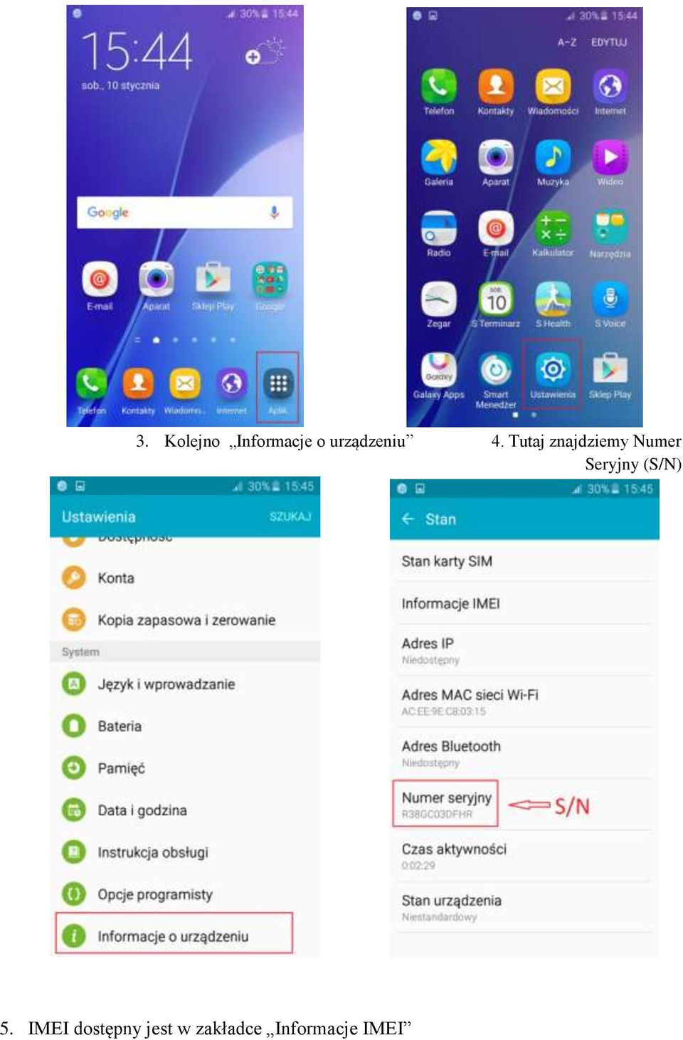 Tutaj znajdziemy Numer Seryjny