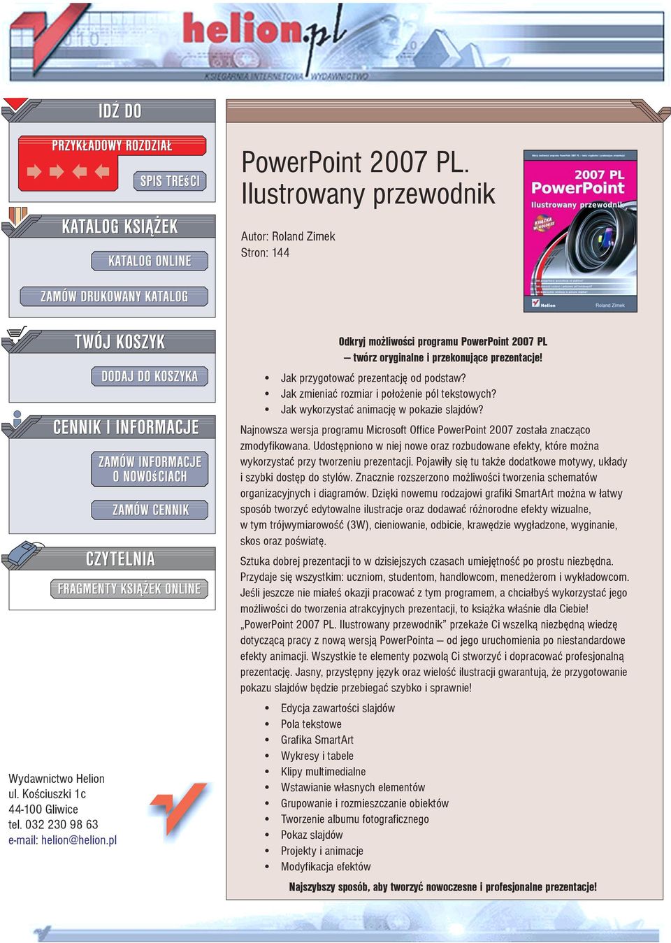 Jak wykorzystaæ animacjê w pokazie slajdów? Najnowsza wersja programu Microsoft Office PowerPoint 2007 zosta³a znacz¹co zmodyfikowana.