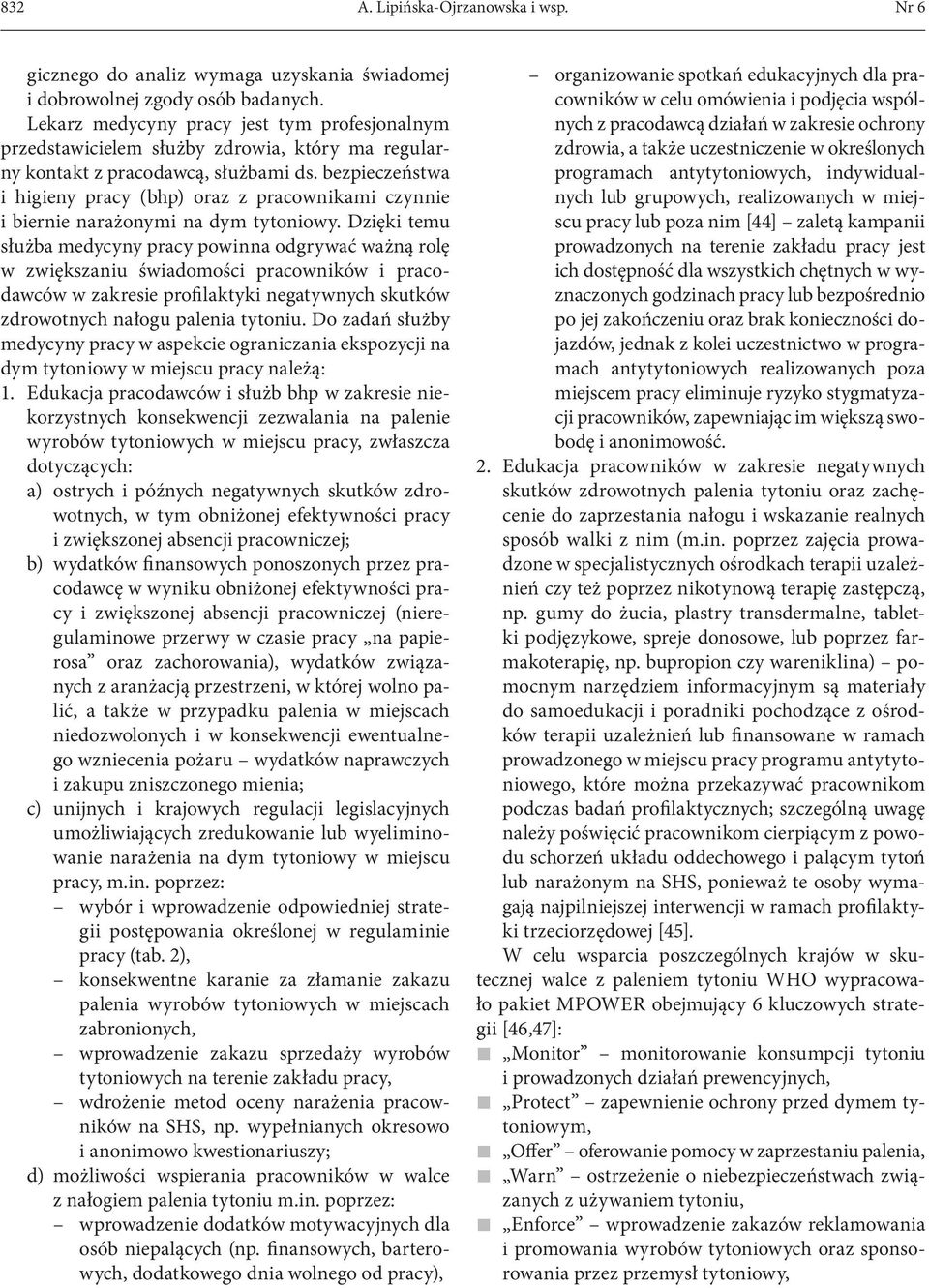 bezpieczeństwa i higieny pracy (bhp) oraz z pracownikami czynnie i biernie narażonymi na dym tytoniowy.