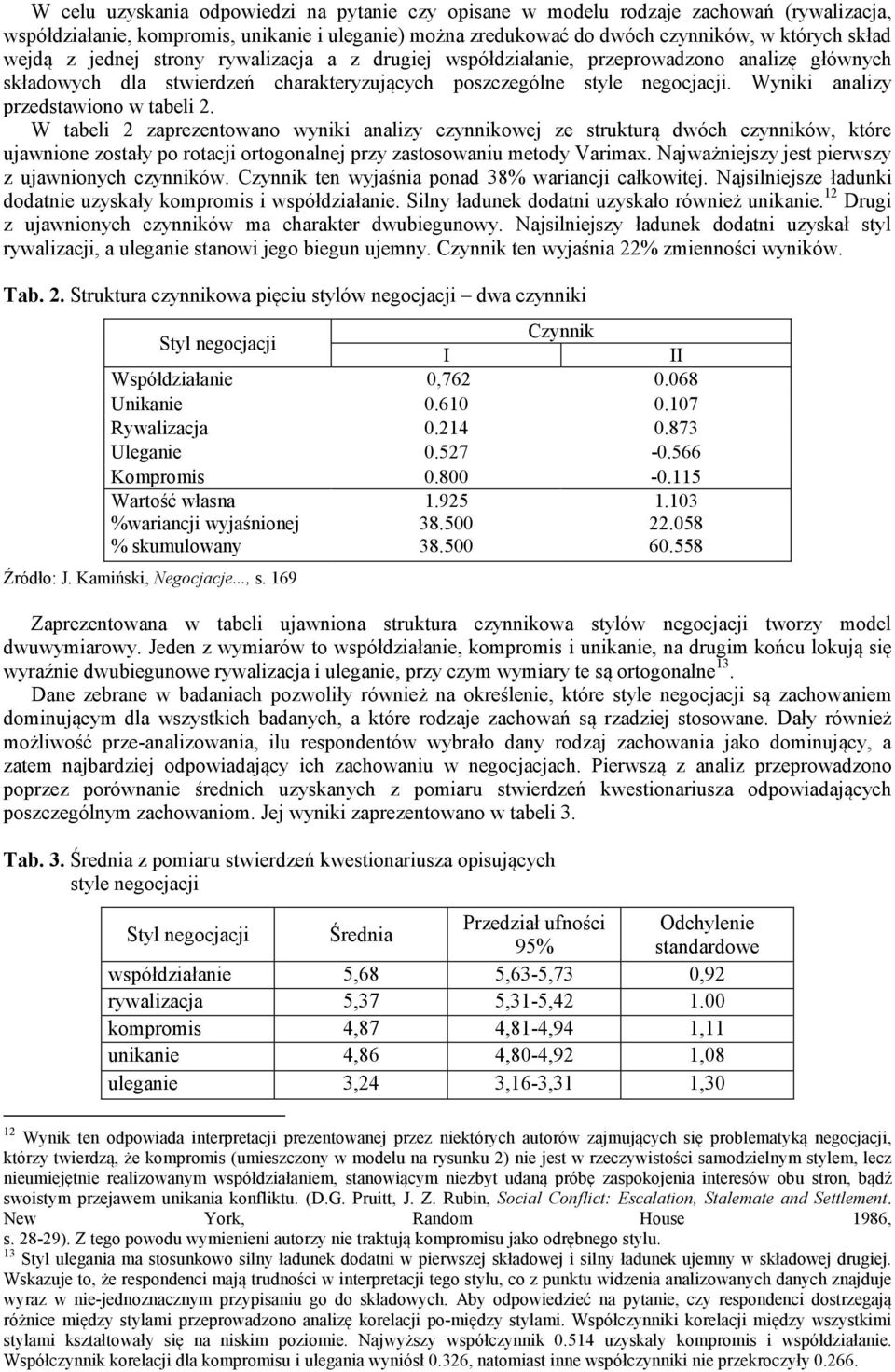 Wyniki analizy przedstawiono w tabeli 2.