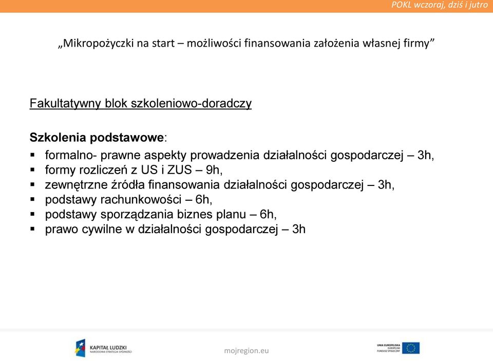 zewnętrzne źródła finansowania działalności gospodarczej 3h, podstawy