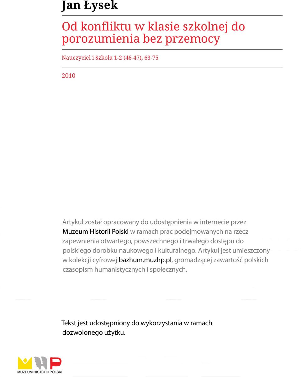 porozumienia bez przemocy