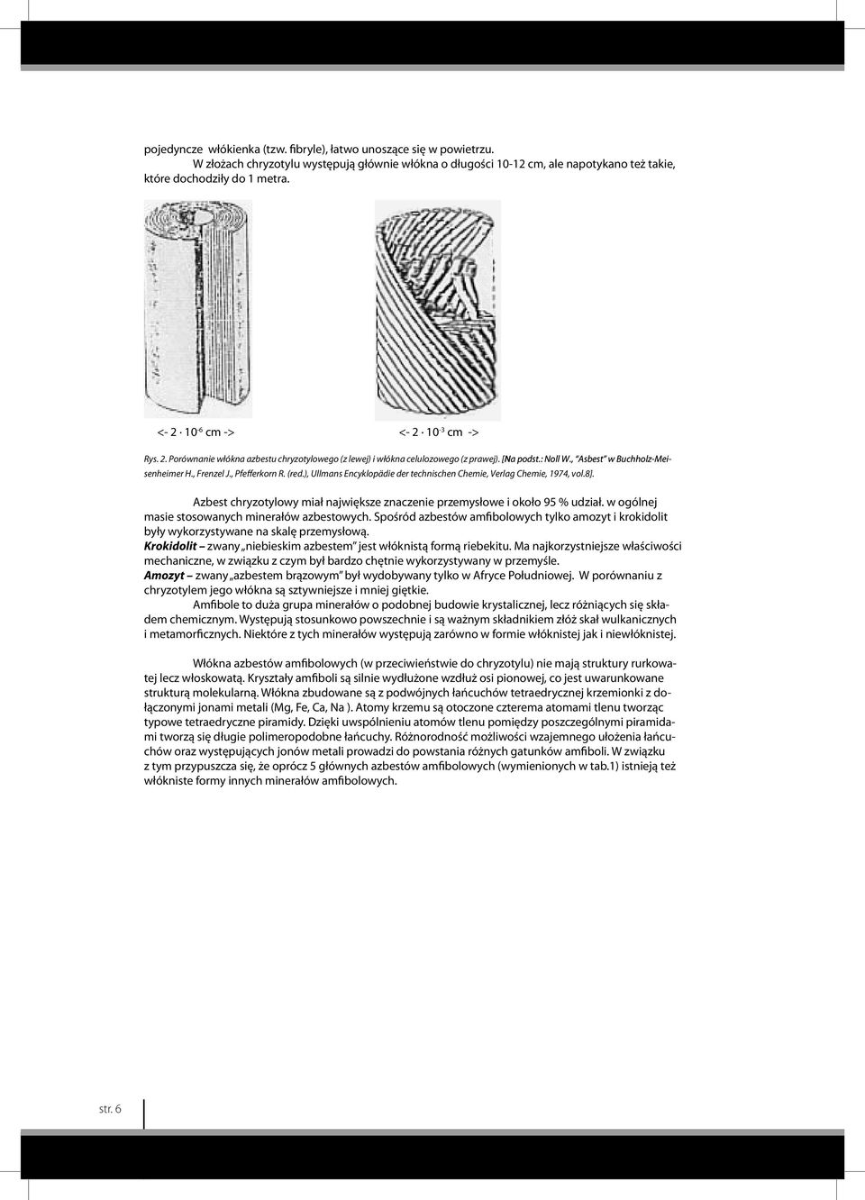 , Asbest Asbest w uchholz- ei- Buchholz-Meisenheimer H., Frenzel J., Pfefferkorn R. (red.), Ullmans Encyklopädie der technischen Chemie, Verlag Chemie, 1974, vol.8].