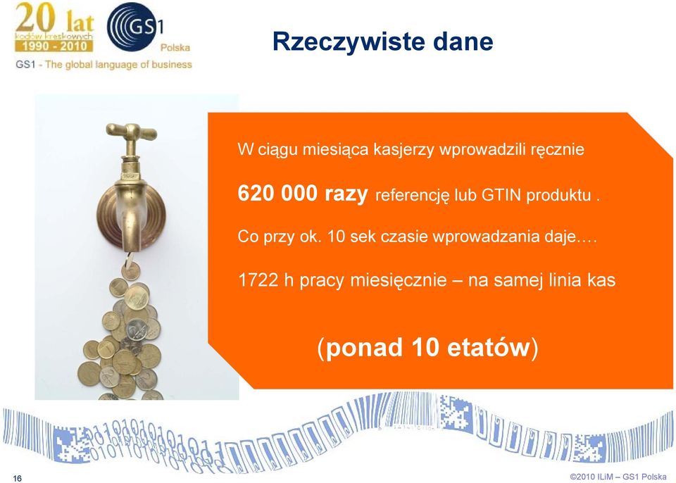 produktu. Co przy ok. 10 sek czasie wprowadzania daje.