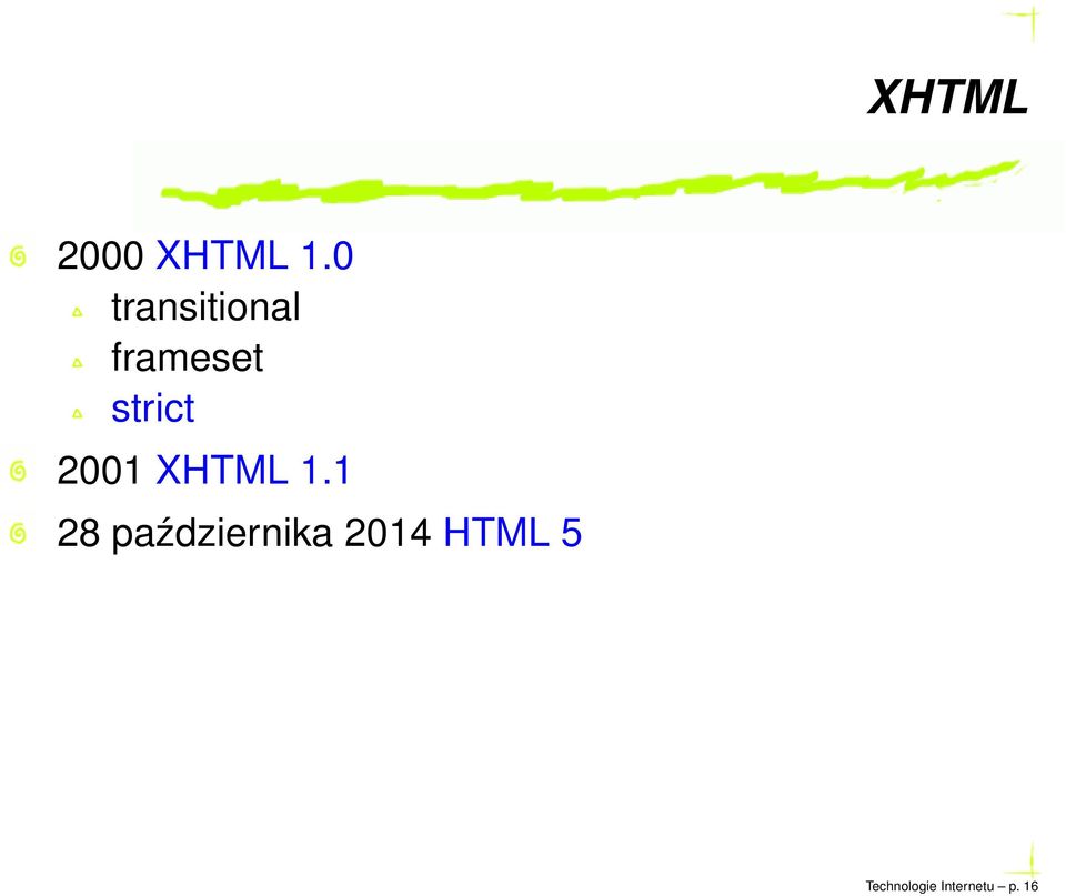 strict 2001 XHTML 1.