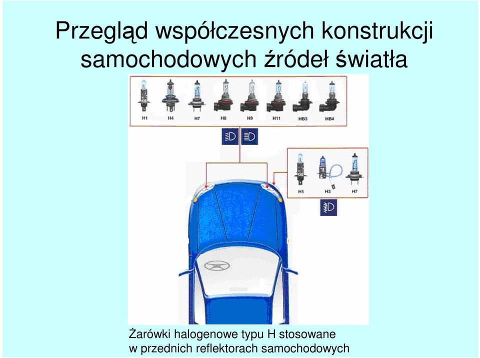 Żarówki halogenowe typu H