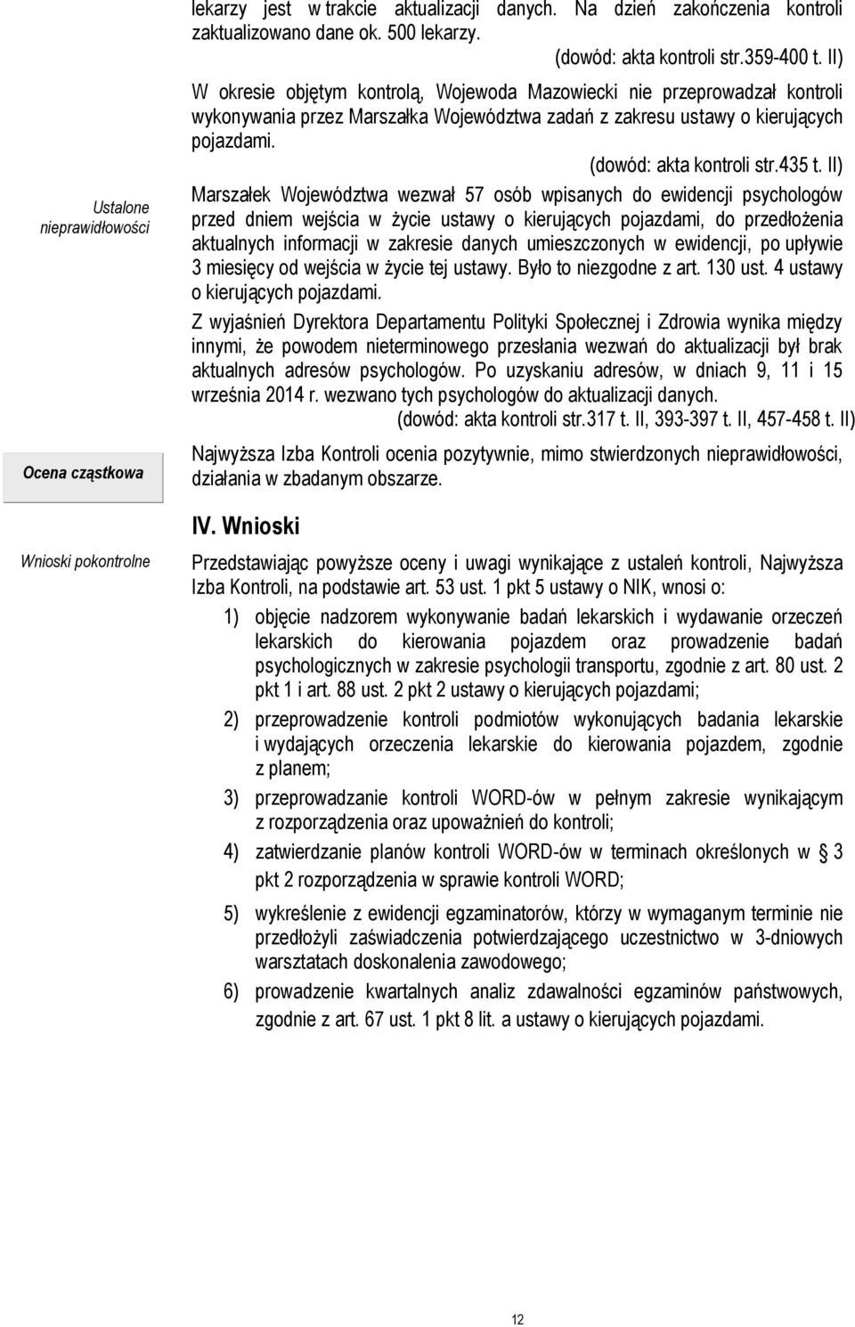 (dowód: akta kontroli str.435 t.