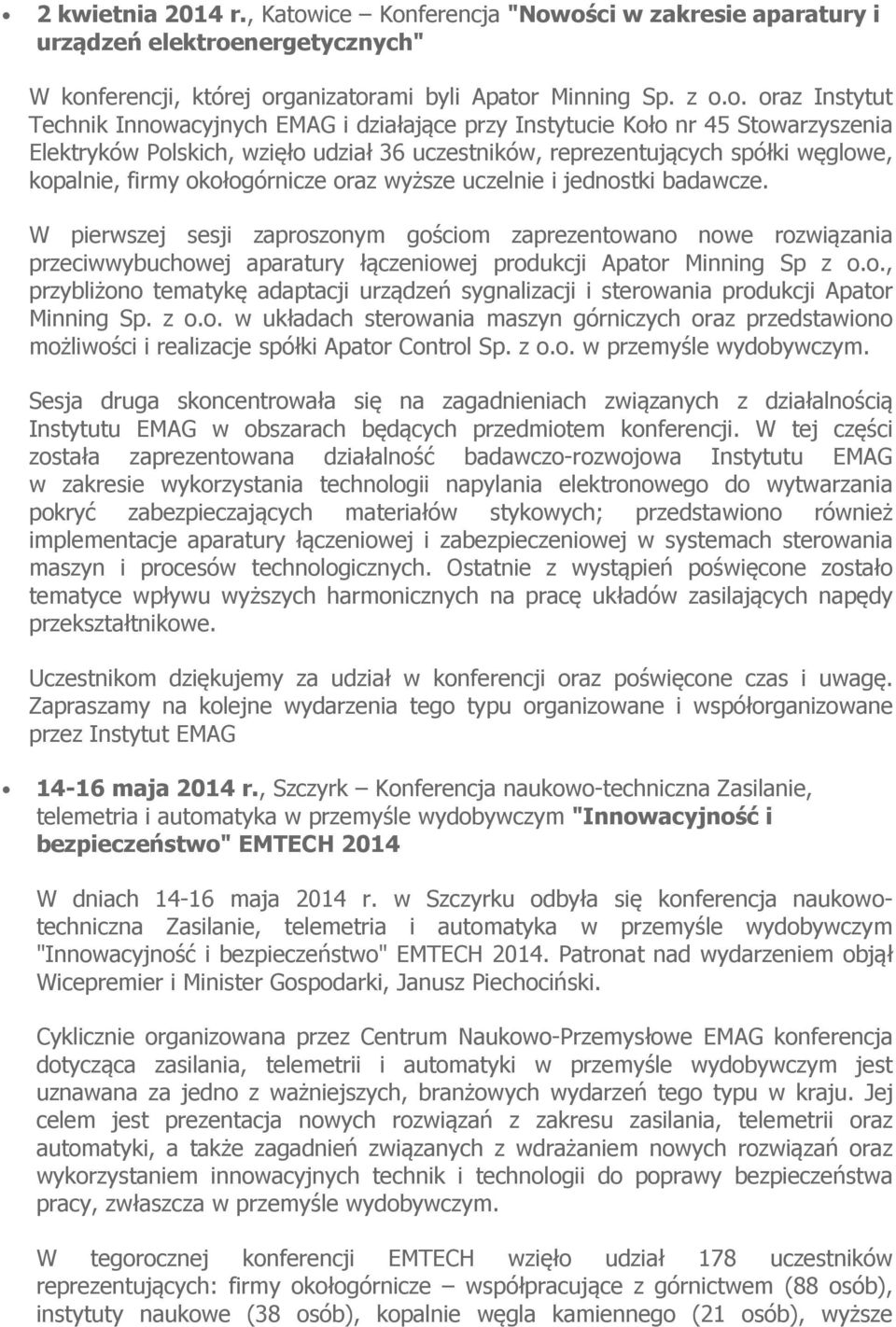 ferencja "Now