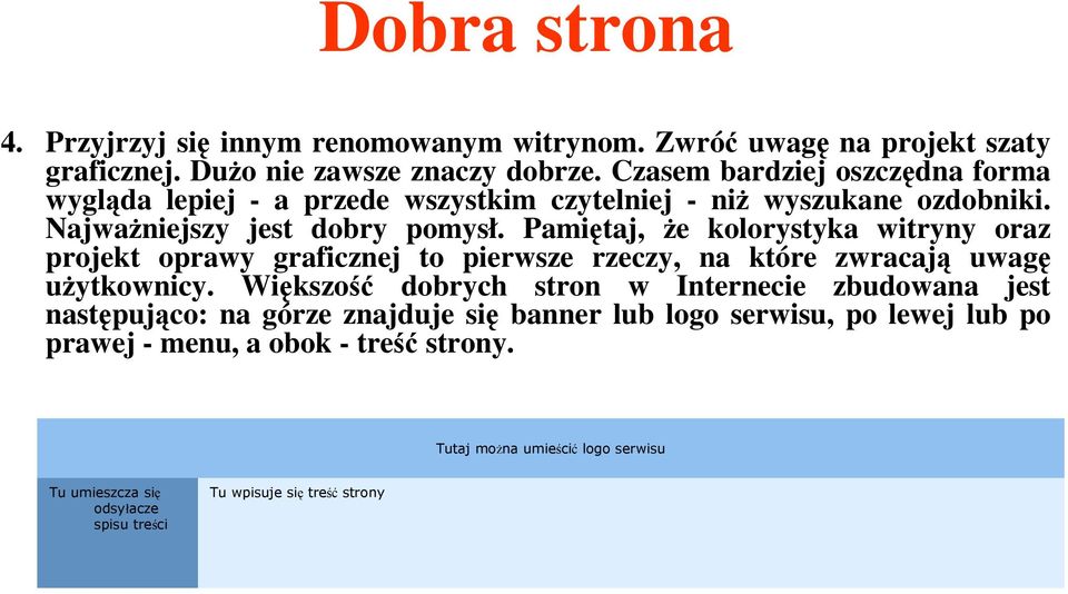 Pamiętaj, że kolorystyka witryny oraz projekt oprawy graficznej to pierwsze rzeczy, na które zwracają uwagę użytkownicy.