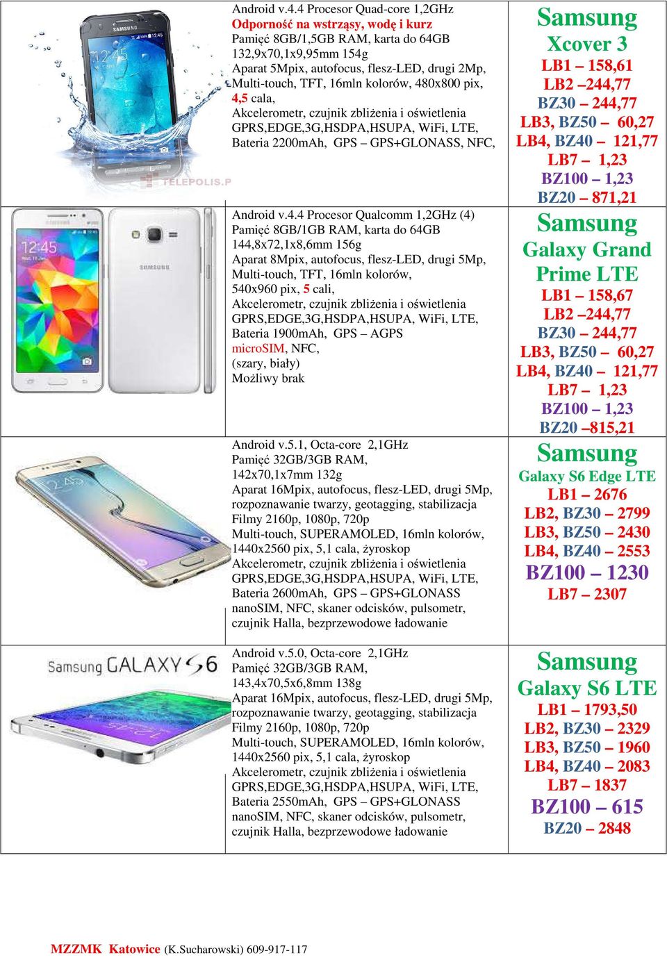 kolorów, 480x800 pix, 4,5 cala,, Bateria 2200mAh, GPS GPS+GLONASS, NFC, 4 Procesor Qualcomm 1,2GHz (4) Pamięć 8GB/1GB RAM, karta do 64GB 144,8x72,1x8,6mm 156g Aparat 8Mpix, autofocus, flesz-led,