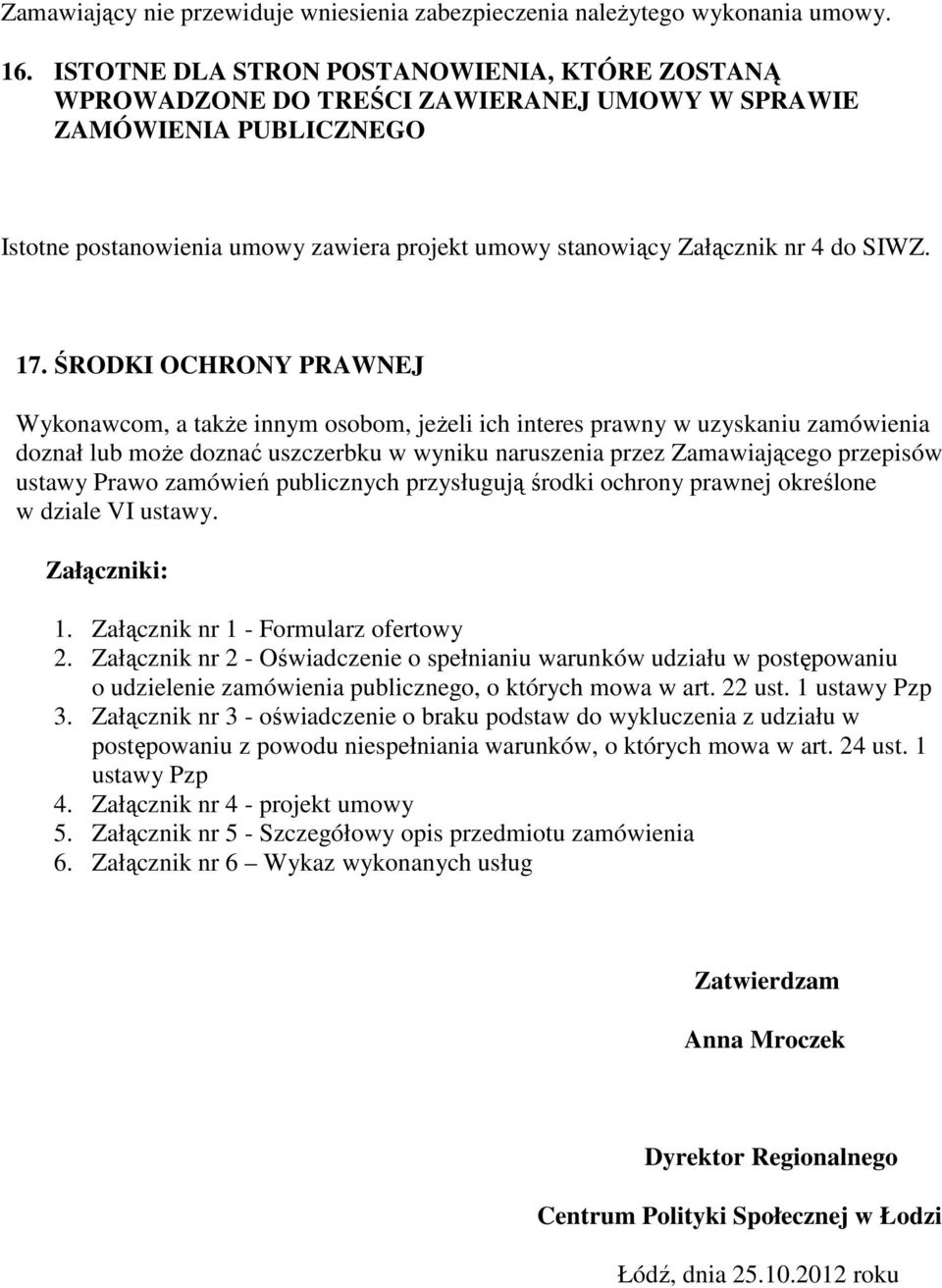 SIWZ. 17.